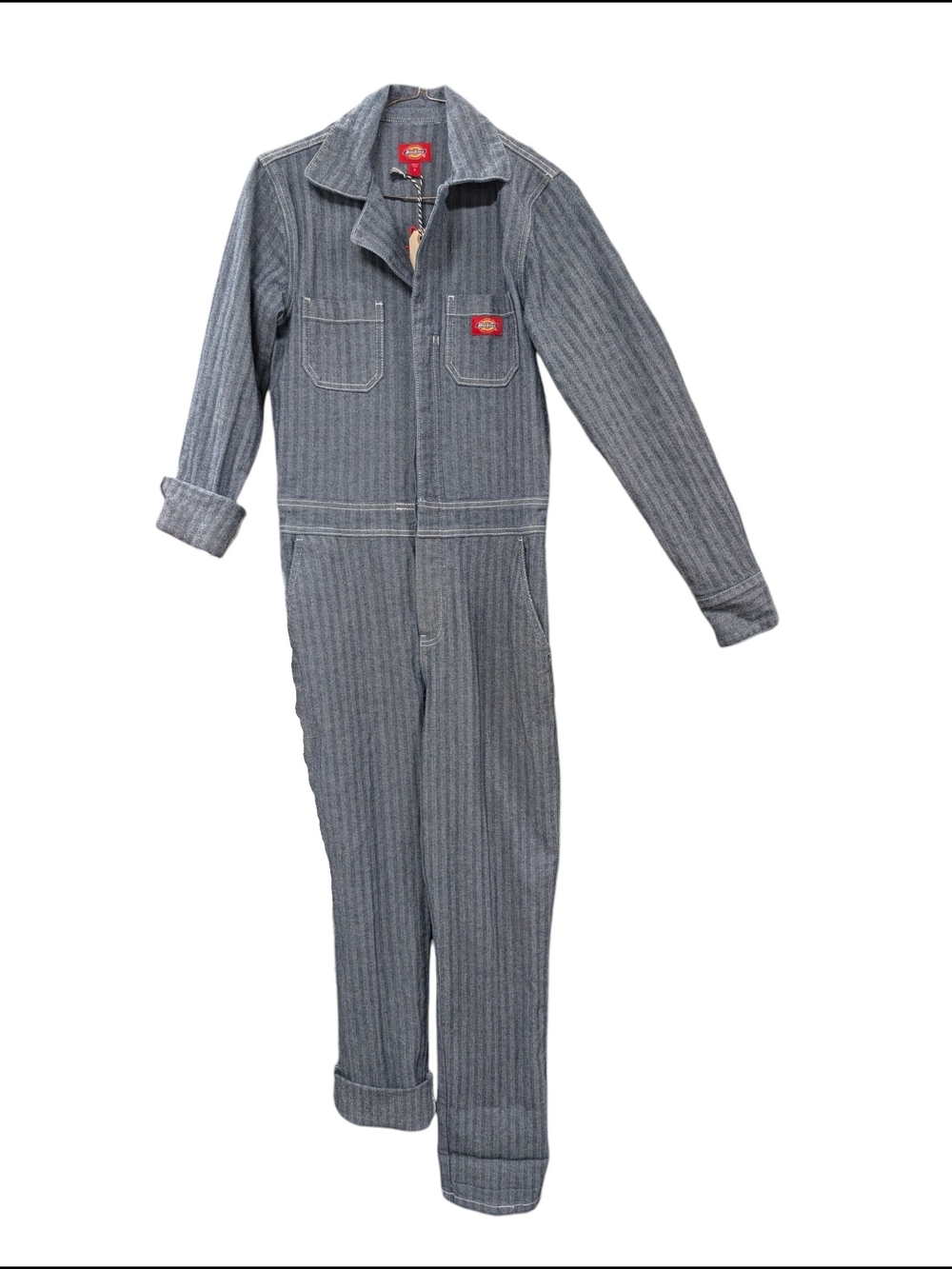 Dickies Vintage Style Blue Striped Utility Coveralls